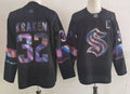 Men's Seattle Kraken Kraken #32 Black Game Jersey1