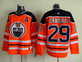 Men's Edmonton Oilers Leon Draisaitl #29 Orange Breakaway Player Jersey1