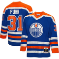Men's Edmonton Oilers Grant Fuhr Mitchell #31 Ness Royal 1986/87 Blue Line Player Jersey1