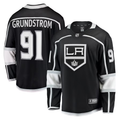 Men's Los Angeles Kings Carl Grundstrom #91 Black Home Breakaway Player Jersey1