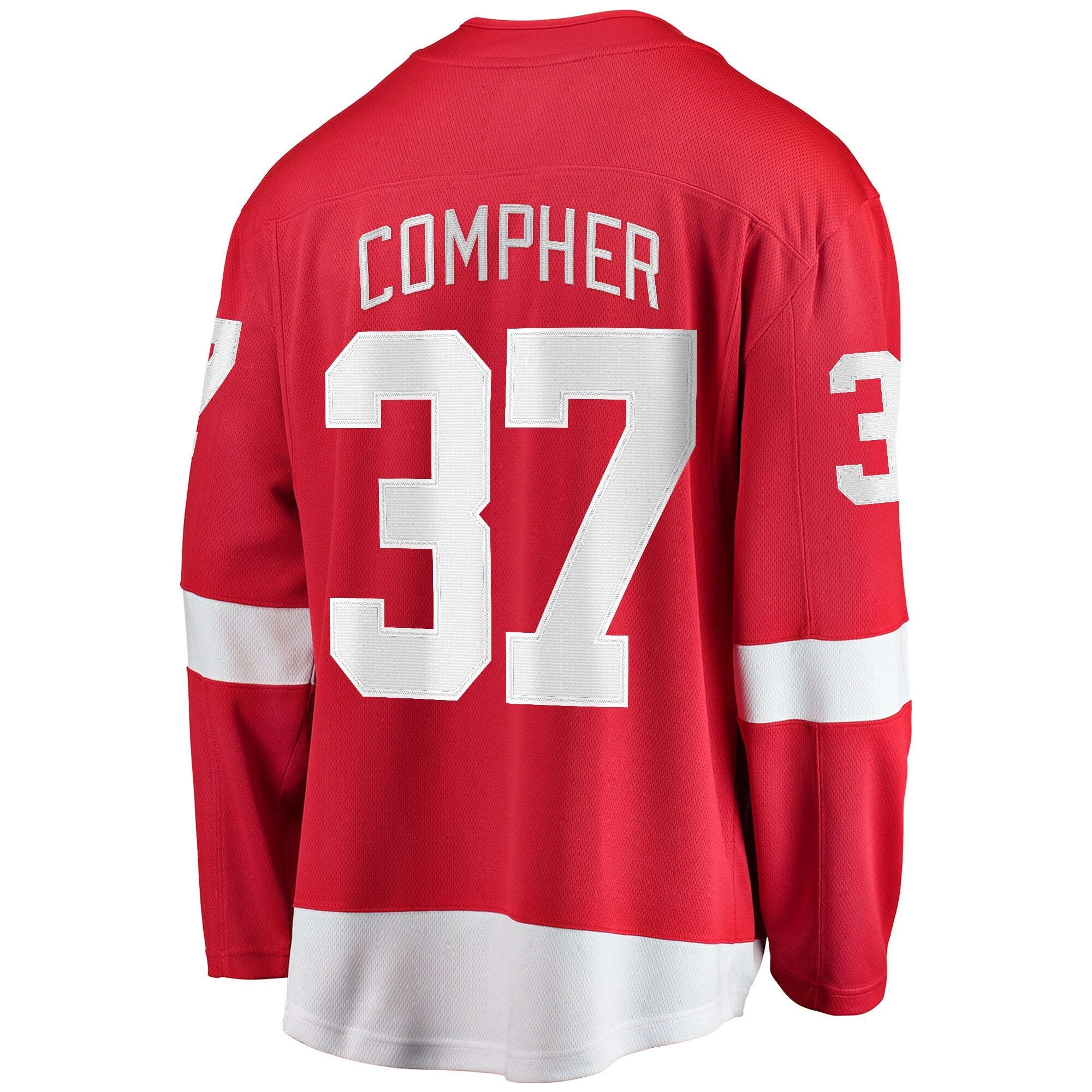 J.T. Compher Detroit Red Wings   Home Breakaway Jersey - Red