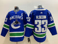 Men's Vancouver Canucks Henrik Sedin #33 Blue Home Breakaway Player Jersey1