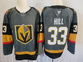 Men's Vegas Golden Knights Adin Hill #33 Gray Alternate Breakaway Jersey1