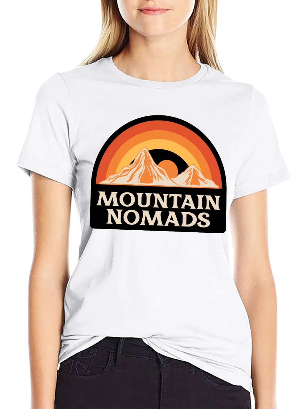 Mountain Nomads Graphic T-Shirt - Retro Outdoor Apparel