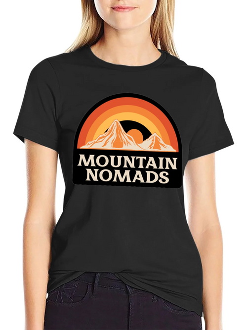 Mountain Nomads Graphic T-Shirt - Retro Outdoor Apparel
