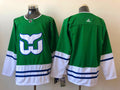 Men's Carolina Hurricanes Green Whalers Primegreen Authentic Blank Jersey1