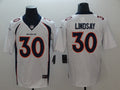 Men's Denver Broncos Phillip Lindsay #30 White Game Jersey1