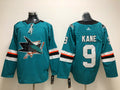 Men's San Jose Sharks Evander Kane #9 Teal Home Breakaway Player Jersey1