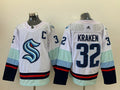 Men's Seattle Kraken #32 White Home Breakaway Player Jersey1