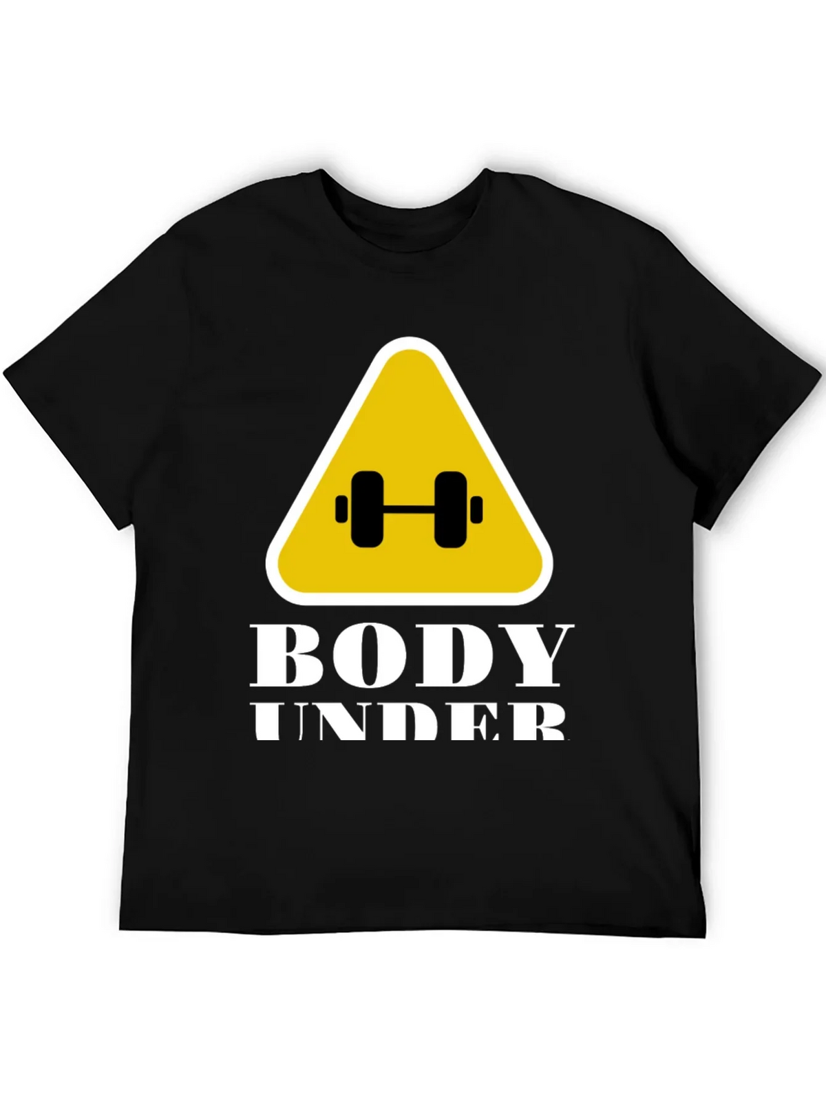 Body Under Construction Black Graphic T-Shirt