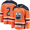 Men's Edmonton Oilers Evan Bouchard #2 Orange Home Breakaway Player Jersey1