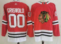 Men's Chicago Blackhawks Clark Griswold #00 Christmas Vacation Red Breakaway Player Jersey1