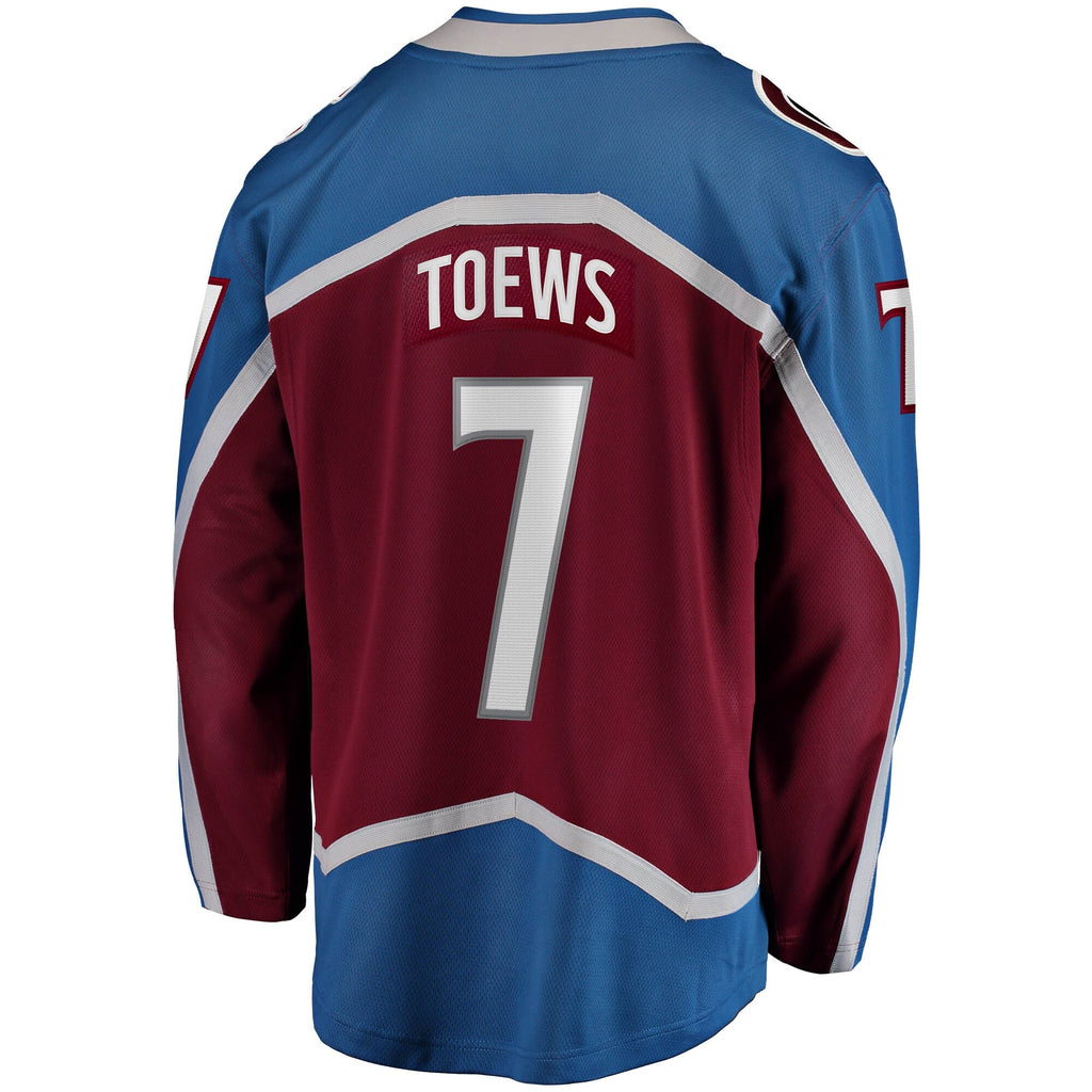 Devon Toews Colorado Avalanche   Home Breakaway  Jersey - Burgundy