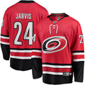 Seth Jarvis Carolina Hurricanes   Alternate Breakaway  Jersey - Red