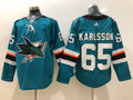 Men's San Jose Sharks Erik Karlsson #65 Teal Home Breakaway Jersey1