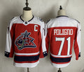 Men's Columbus Blue Jackets Nick Foligno #71 Red Breakaway Player Jersey1