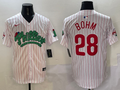 Men's Philadelphia Phillies Alec Bohm #28 White Player Jersey1
