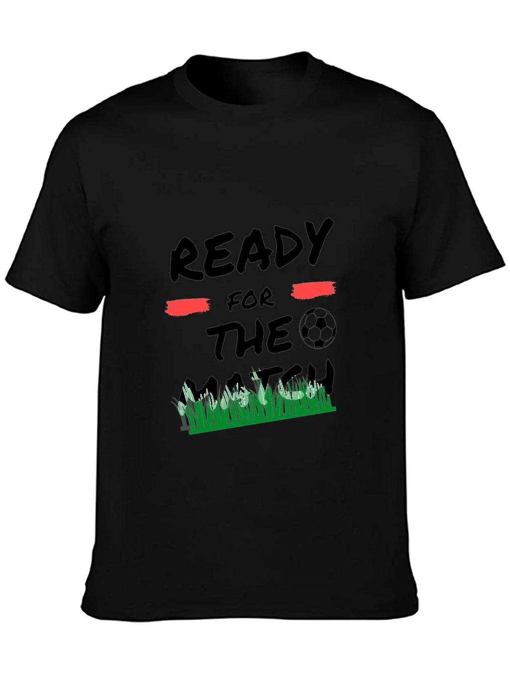 Ready for the Match Black Graphic Tee