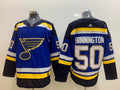 Men's St. Louis Blues Jordan Binnington #50 Blue Home Breakaway Player Jersey1