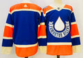 Men's Edmonton Oilers Blank Blue Player Game Jersey1