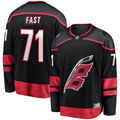 Men's Carolina Hurricanes Jesper Fast #71 Black Home Breakaway Player Jersey1