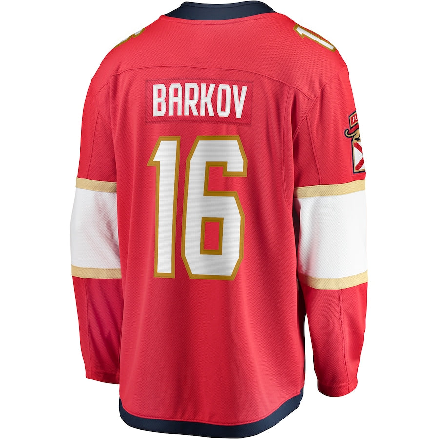 Aleksander Barkov Florida Panthers   Home 2024 Stanley Cup Champions Breakaway  Jersey ��������������������������������������������������������������������������������� Red
