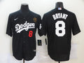 Men's Los Angeles Dodgers Kobe Bryant #8 Black Replica Baseball Jersey1