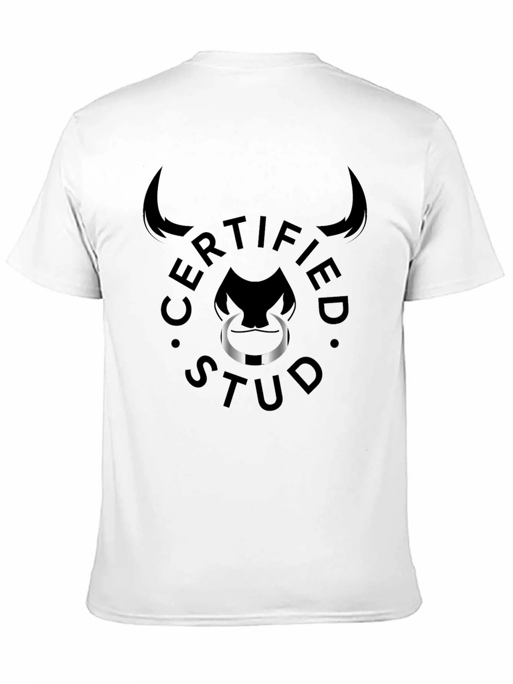 Certified Stud Graphic Tee - Black Bull Design
