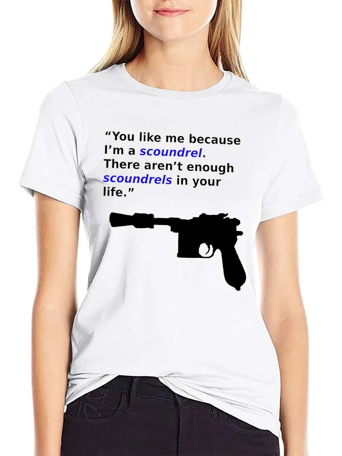 Scoundrel Tee - Movie Quote Graphic Novelty T-Shirt