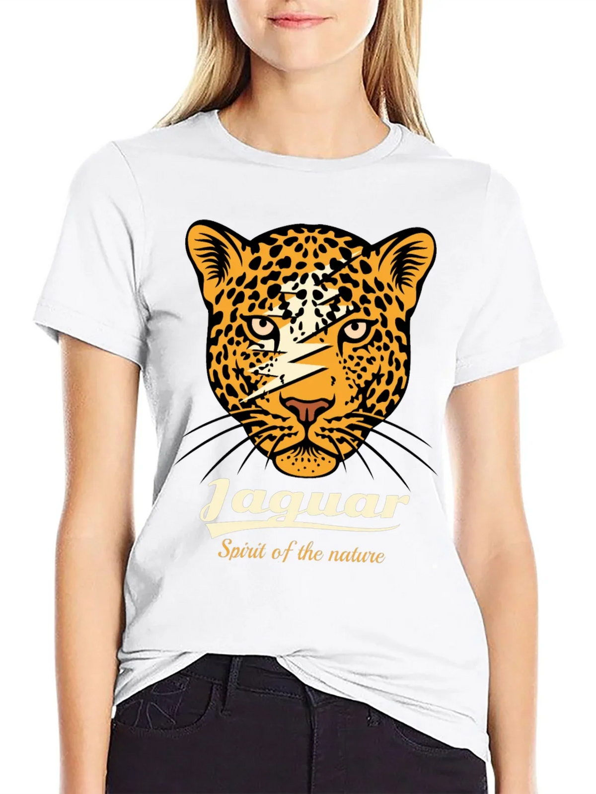 Jaguar Spirit Graphic Tee - Black
