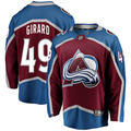 Men's Colorado Avalanche Samuel Girard #49 Burgundy Breakaway Player Jersey1