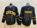 Men's Toronto Maple Leafs John Tavares #91 Black Player Jersey1