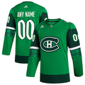 Men's Montreal Canadiens Kelly Green St. Patrick's Day Custom Jersey1