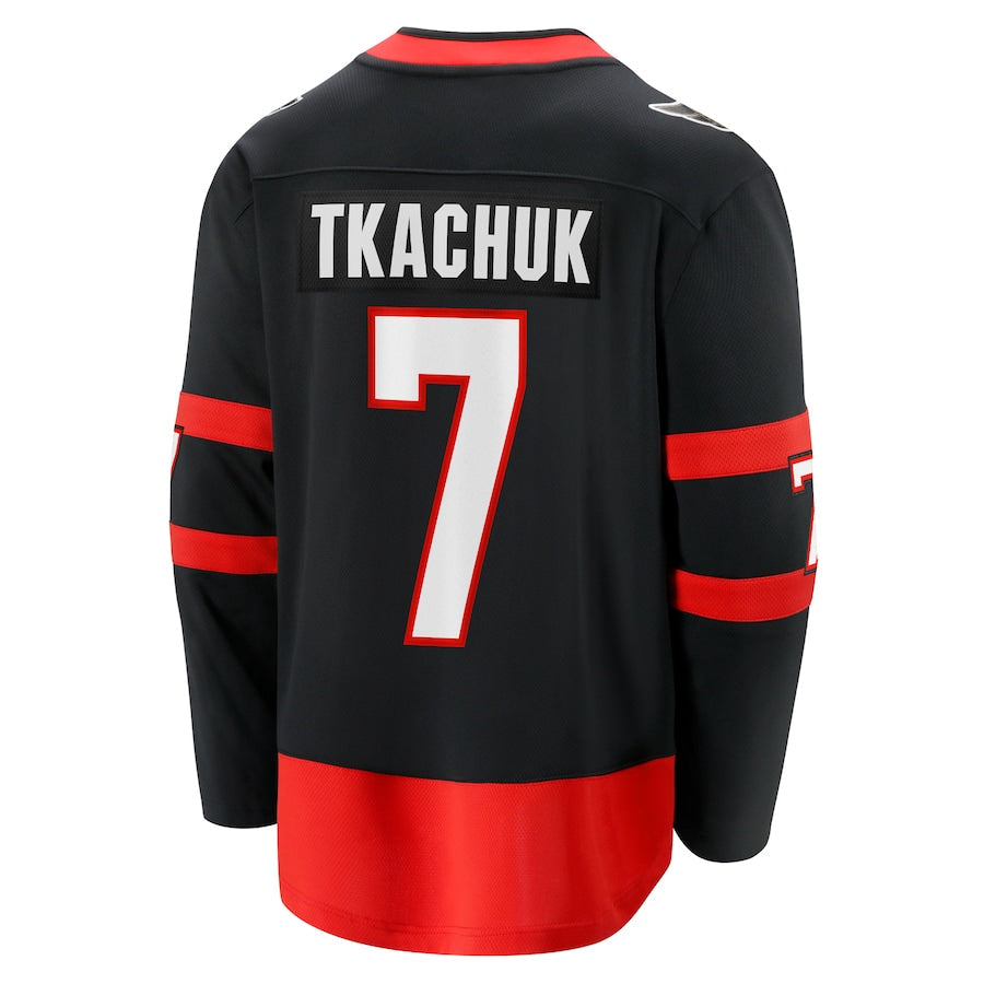 Brady Tkachuk Ottawa Senators   Alternate Premier Breakaway  Jersey - Black