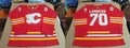 Men's Calgary Flames Ryan Lomberg #70 Red Player Game Jersey1