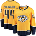 Men's Nashville Predators Kiefer Sherwood #44 Gold Home Breakaway Player Jersey1