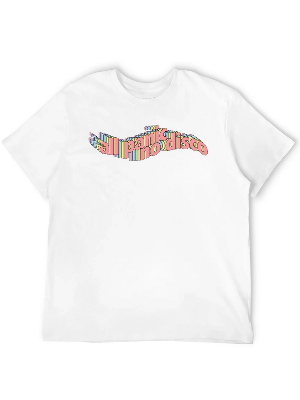 Panic! At The Disco Rainbow Text T-Shirt