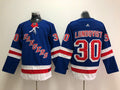 Men's New York Rangers Henrik Lundqvist #30 Blue Player Game Jersey1