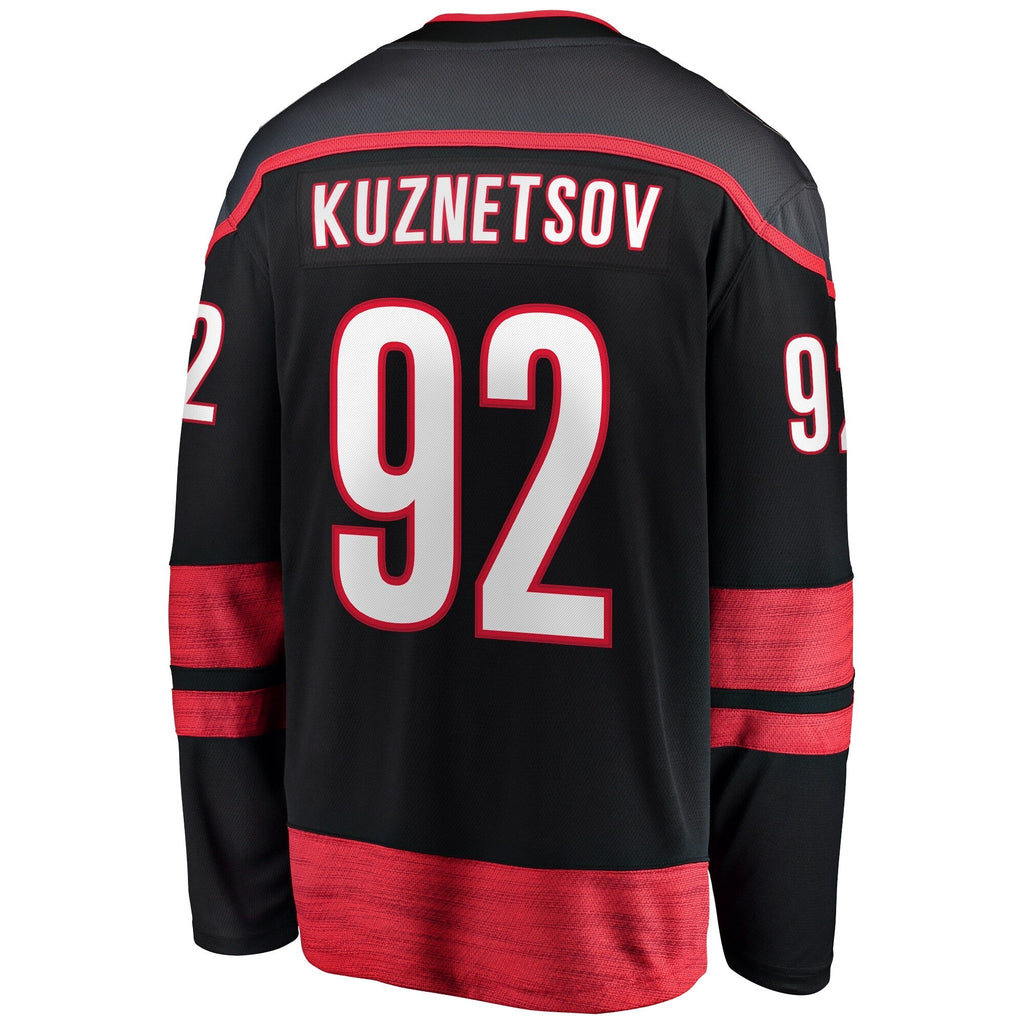 Evgeny Kuznetsov Carolina Hurricanes   Home Breakaway Jersey - Black
