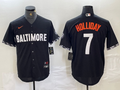 Men's Baltimore Orioles Jackson Holliday #7 Black City Connect Replica Player Jersey1