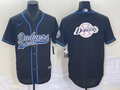 Men's Los Angeles Dodgers Black Player Jersey1 Joint Edition