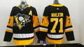Men's Pittsburgh Penguins Evgeni Malkin #71 Black Player Jersey1