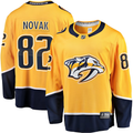 Men's Nashville Predators Tommy Novak #82 Gold Home Breakaway Jersey1