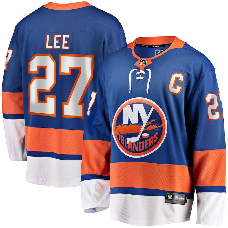 Anders Lee New York Islanders   Home Captain Patch Breakaway  Jersey - Royal