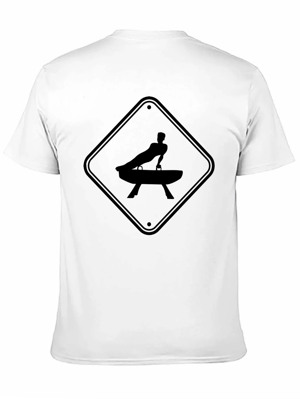 Gymnastics Pommel Horse Warning Sign T-Shirt
