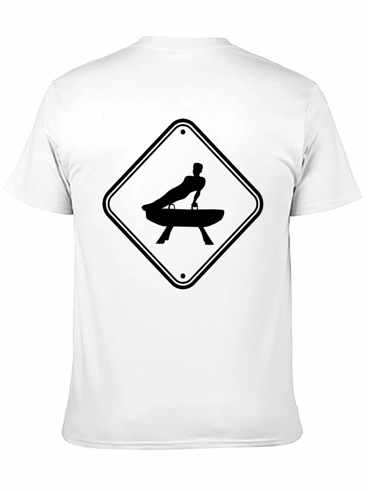 Gymnastics Pommel Horse Warning Sign T-Shirt