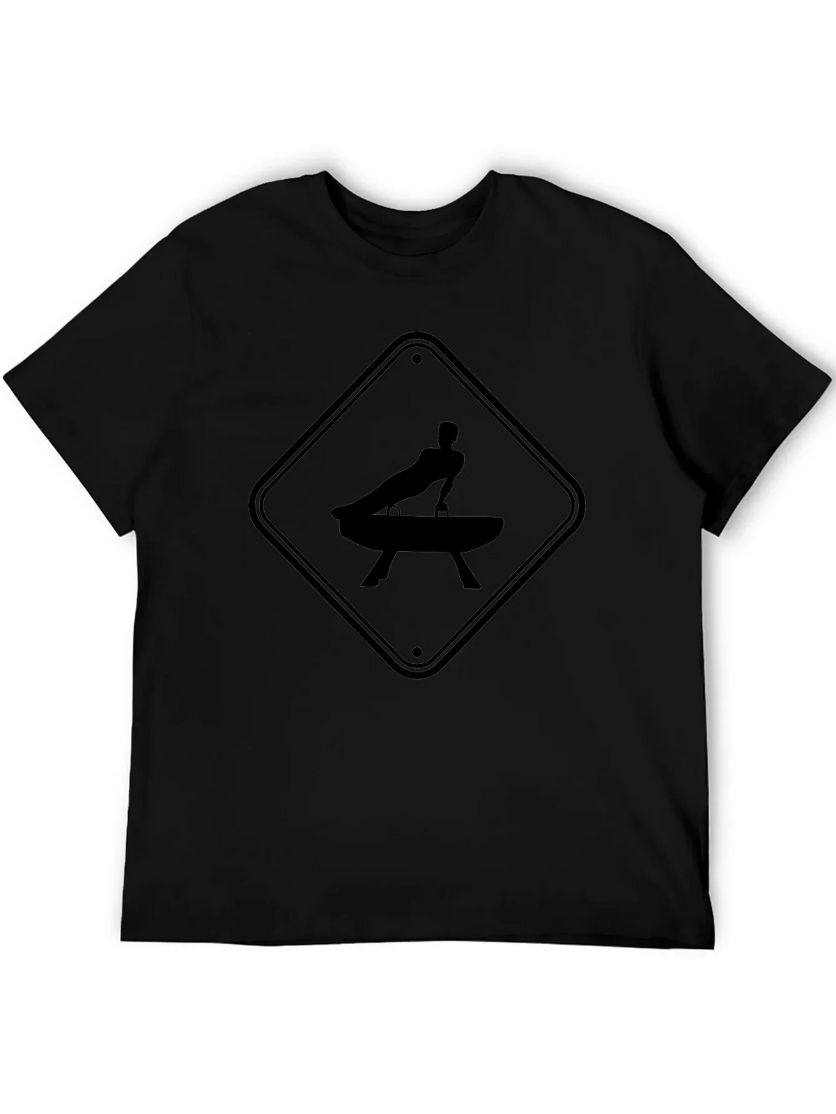 Gymnastics Pommel Horse Warning Sign T-Shirt