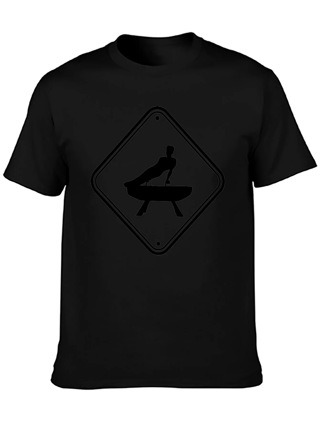 Gymnastics Pommel Horse Warning Sign T-Shirt