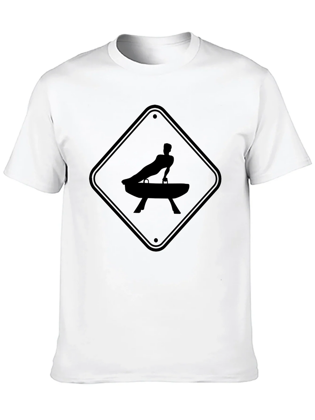 Gymnastics Pommel Horse Warning Sign T-Shirt