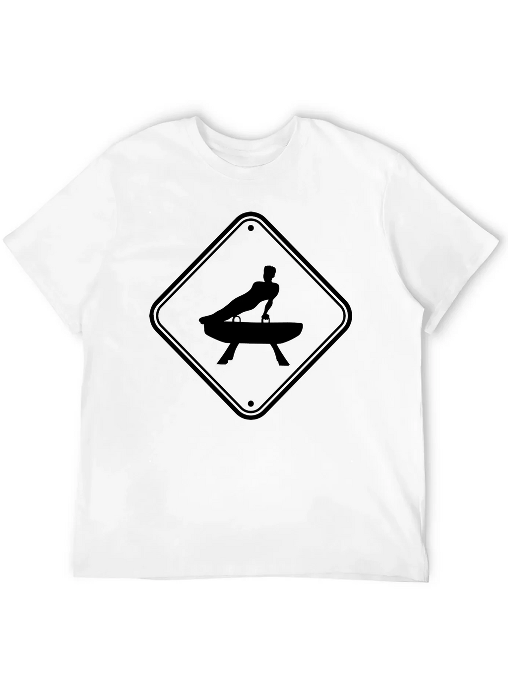 Gymnastics Pommel Horse Warning Sign T-Shirt